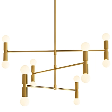 Modern and Chic: Atomium Pendant Light 3D model image 1 