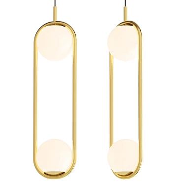 Elegant Pentand Pendant Lamp 3D model image 1 
