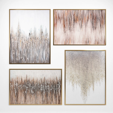 Elegant Nature-inspired Canvas Wall Art 3D model image 1 