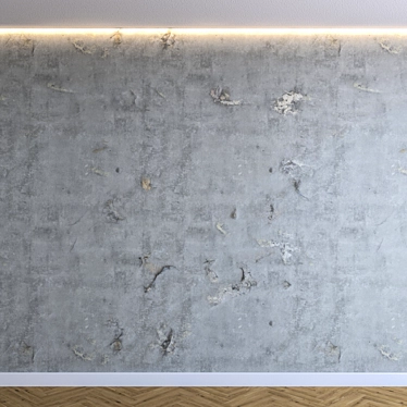 Textured Plaster Wall 4K 3D model image 1 