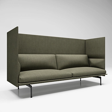 Refined Highback Seating 3D model image 1 