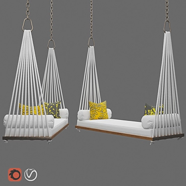 Outdoor Swing Chair - Convertible Vray and Corona Version 3D model image 1 