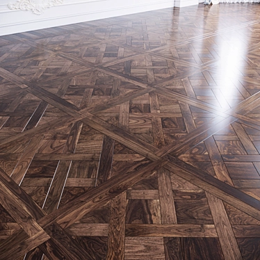 Versailles Traditional American Walnut Modular Parquet 3D model image 1 