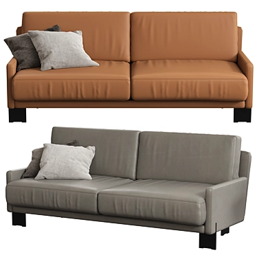 Elegant DS-77 Sofa: Redefining Comfort 3D model image 1 