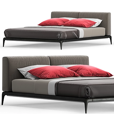 Elegant Park Bed: Contemporary Design 3D model image 1 