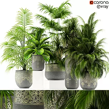 Eaststyle Handmade Pot Collection 3D model image 1 