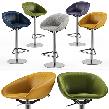 Calligaris Love Barstool: Stylish and Functional 3D model image 1 
