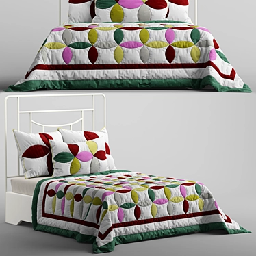 VHC Everly King Luxury Bed 3D model image 1 