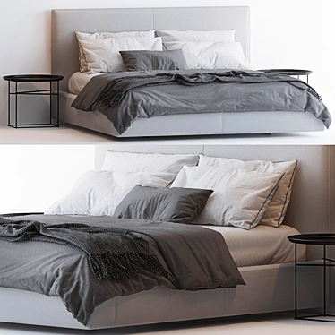 Richard Bed: Sleek and Stylish 3D model image 1 