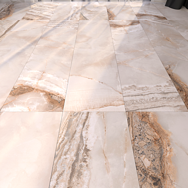 Elegant Marble Floor 212: HD Textures & Versatile Material 3D model image 1 