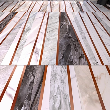 Exquisite Marble Flooring: HD Textures & Versatile Materials 3D model image 1 