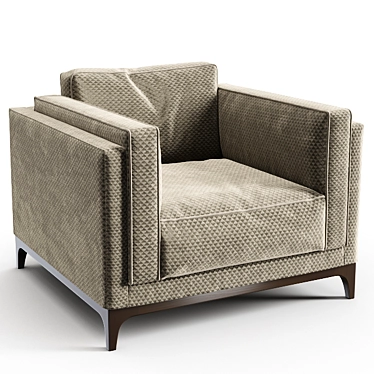 Timeless Comfort: Ctssalotti Armchair 3D model image 1 