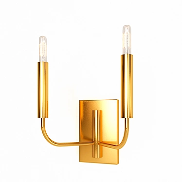 Brianna 2-Light Sconce: Stylish Brilliance for Any Space 3D model image 1 