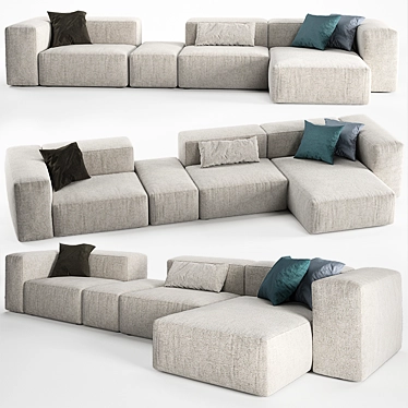 Alcazar Alberta Salotti 2: Stylish Sofas for Modern Living 3D model image 1 