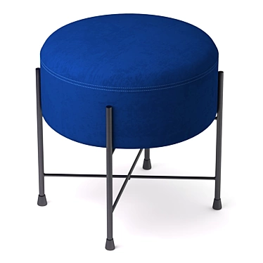 Modern Stylish Poof Stool 3D model image 1 