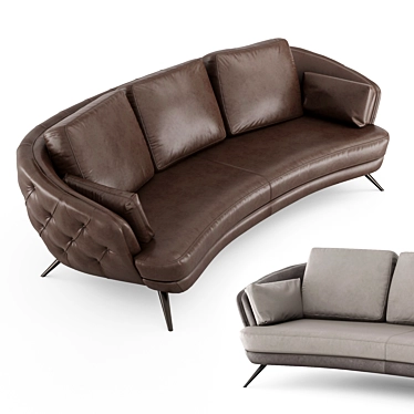  Clark Sofa: Stylish Comfort by Doimo Salotti 3D model image 1 