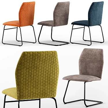 Hexa Calligaris Connubia - Stylish, Versatile Unwrap Chair 3D model image 1 