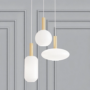 Ferm Living Opal Pendant Light 3D model image 1 