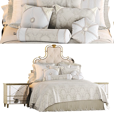 Luxury Dian Austin Couture Bedding 3D model image 1 