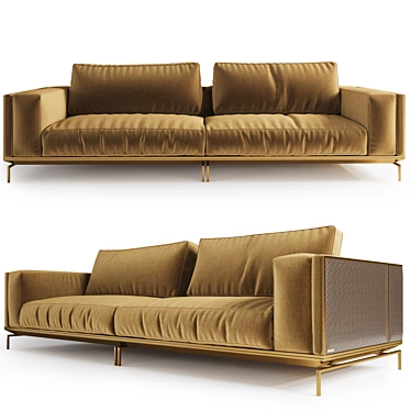 Visionnaire Backstage Sofa: Stylish Comfort for Every Space 3D model image 1 