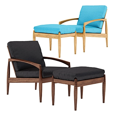 Modern Paper Blade Chair 3D model image 1 