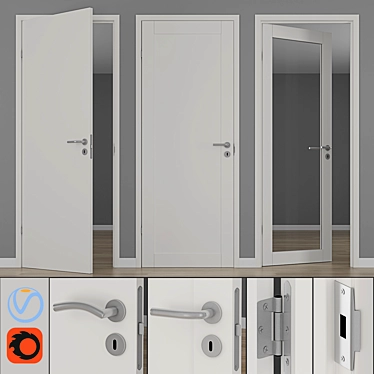 Modern interior doors unique 01L, GW01L, EASY GW