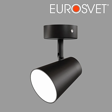 Elektrostandard DLR025 LED Wall Light in Matte Black 3D model image 1 