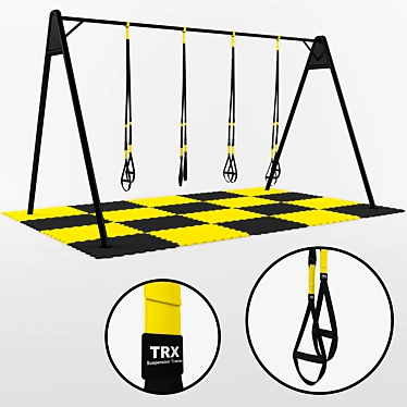 TRX Pro Suspension Trainer 3D model image 1 