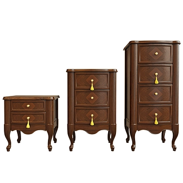 Solid Wood Chest with UVW Unwrap 3D model image 1 
