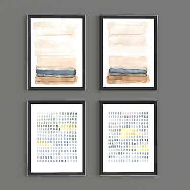 Minimalistic Aquarelle Set 3D model image 1 