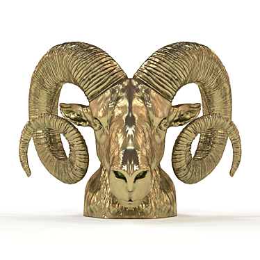 Unique Ram Sculpture 3D model image 1 