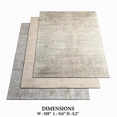 Thibault Van Renne Contemporary Rugs 3D model image 1 
