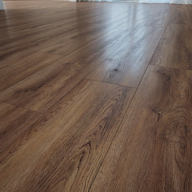 Bourbon Oak: Authentic Wooden Flooring 3D model image 1 