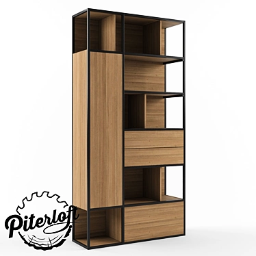 Industrial Loft Style Rack "Dalton 3D model image 1 