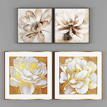 Modern Art Picture Collection 3D model image 1 