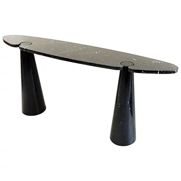 Angelo Mangiarotti Skipper Black Marble 3D model image 1 