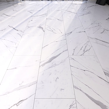 HD Marble Floor Tiles 3D model image 1 