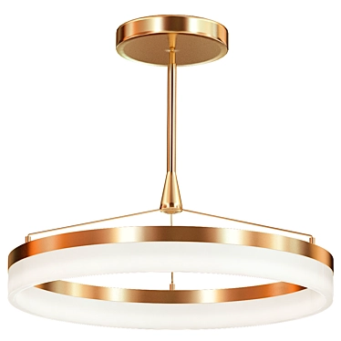 Golden Glow Pendant Light 3D model image 1 