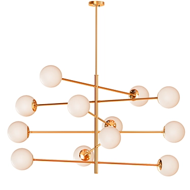 Tortora Chandelier: Elegant Lighting Solution 3D model image 1 