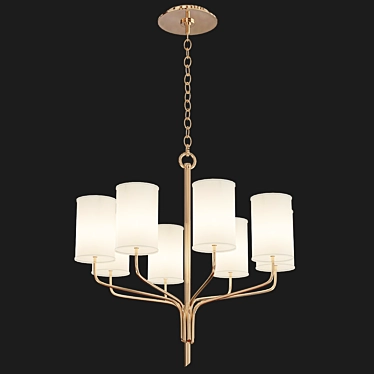 Golden Glow Juniper Chandelier 3D model image 1 