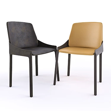 Sleek Plie Chair: Italian Perfection 3D model image 1 