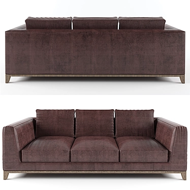 Luxury Italian Sofa - Maxalto Lutetia 3D model image 1 