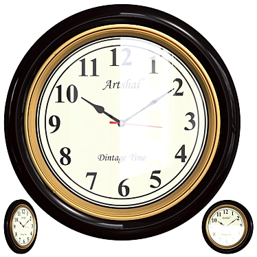 Elegant Artshai Wall Clocks 3D model image 1 