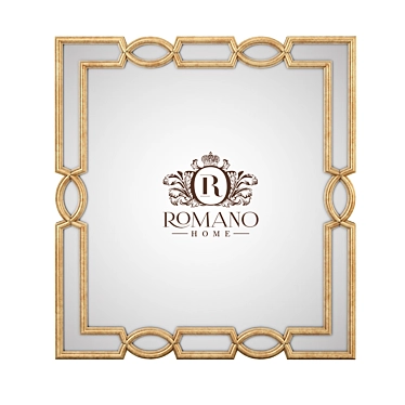 Elegant Grace Mirror: Handcrafted Romano Home 3D model image 1 