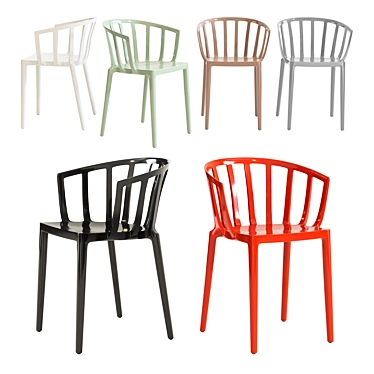 Kartell Venice Chair - Stylish and Versatile 3D model image 1 