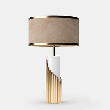 Sleek Streamline Floor Lamp 3D model image 1 