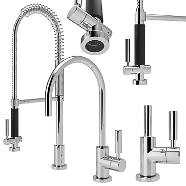 Dornbracht Kitchen Mixer Tap with Spray 3D model image 1 