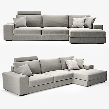 Modern Albertasalotti Broadway Sofa 3D model image 1 