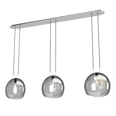 Mantra LENS Chandelier 6189 - Graphite Elegance for Any Space 3D model image 1 