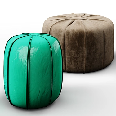 Exquisite Marrakech Poufs: Luxury, Style, Comfort 3D model image 1 